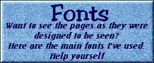 Main fonts I've used