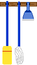 Broom and mop