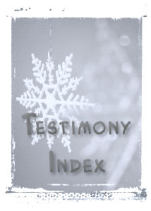 To Testimony Index