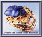 Bracelet with scarab beetle decoration