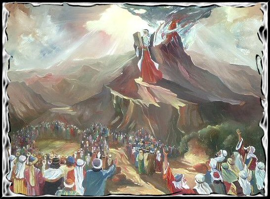 Moses on the mountain
