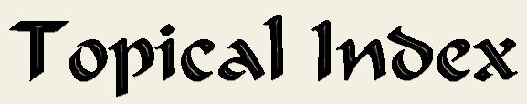 Topical Index